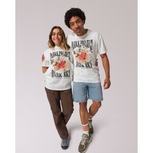 NWT Parks Project Joshua Tree Dark Sky Tee Unisex T-Shirt in White sz Large